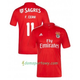 Koszulka Benfica Franco Cervi 11 Domowe Koszulki Piłkarskie 2018-2019 Krótki Rękaw